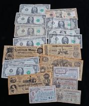 US banks note including one and ten dollar notes (qty)