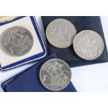 Two George V 1935 crowns, two George VI 1951 crowns (4)