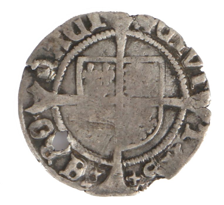 Henry VIII Halfgroat, York Mint  Steve Cornelius Collection - Bild 2 aus 2