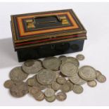 Collection of pre 1947 and pre 1920's coins, Three Pence to Half Crowns, (qty)