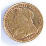 Victorian gold sovereign, 1894, George and dragon