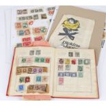 British Empire used pre World War II stamps housed in an album, loose stamps (qty)