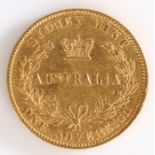 Victoria, Australia Sovereign, Sydney Mint, 1870