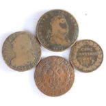 Collection of coins, to include Louis XVI 1792, Joannes VI 1824, Josephus I 1764, France Cinq