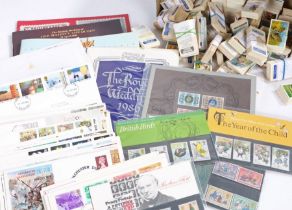 Stamps, FDC's and some PP's, together with a collection of trade cards, Brooke Bond etc. (qty)