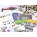 Stamps, FDC's and some PP's, together with a collection of trade cards, Brooke Bond etc. (qty)