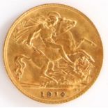 George V, Half Sovereign, 1914