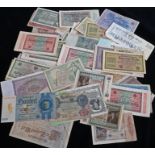 Collection of bank notes from Germany