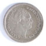 William IIII 1834 maundy 1 1/2 pence coin