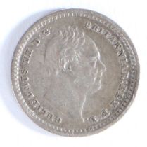 William IIII 1834 maundy 1 1/2 pence coin