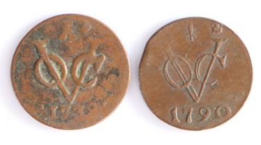 East India Company, 1790 copper x 2