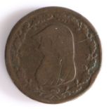 British Token, copper penny, 1788, Anglesey, WE PROMISE TO PAY THE BEARER ONE PENNY, with initials
