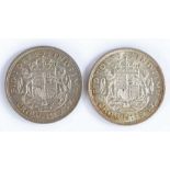 Two George VI 1937 crowns (2)