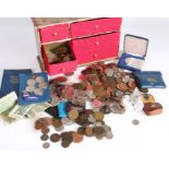 Collection of coins, to include various denominations, mainly UK some USA, Peter Rabbit 50 pence