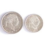 George III, 1816 Shilling and an 1816 Sixpence, (2)