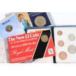 Royal Mint presentation coins, 1983 £1 coin, 1986 Northern Ireland £1 coin, Prince Charles and