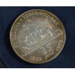 St Helena Tercentenary 1673-1973 25 pence coin