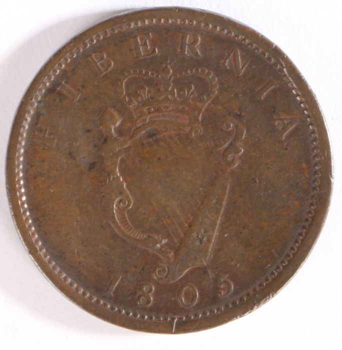 George III Hibernia penny, 1805