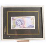 Royal Bank of Scotland £20 note commemorating the 100th birthday of Queen Elizabeth the Queen Mother