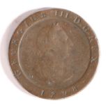 George III Isle of Man penny, 1798