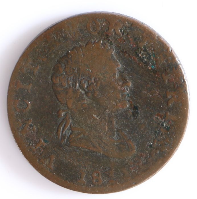 British Token, copper halfpenny, 1811, VINCIT AMOR PATRAE 1811, with central bust, the reverse - Bild 2 aus 2