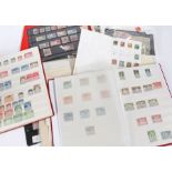 Stamps, French colonies, Ethiopia, Sudan, Aden, Belgian Congo, India, Pakistan, two albums +