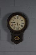 19th century Ansonia Wall Clock with label to the back dating to 1878 factory Brooklyn New York USA,