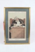 Eight various 'Spy' prints of judges, together with 'Bradlaugh's Baby', framed and glazed (9)