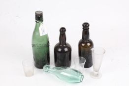 Glass bottles to include Cirencester Brewery, Andrew & Atkinson Hyde, R Emmerson Jnr Newcastle on