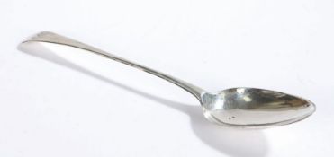 George III silver basting spoon, Newcastle 1795, maker John Langlands II, the old English pattern