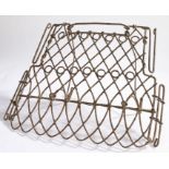 19th Century grate guard, mesh fronted with swivel supports, 39cm wide