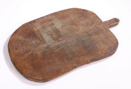 Late 19th Century rustic chopping/serving board, France circa 1890, single piece board with handle