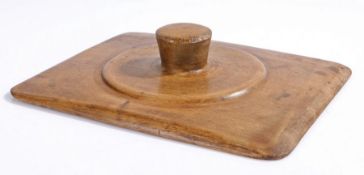 19th Century sycamore butter smoother, 25cm wide