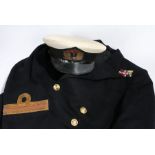 Royal Navy officers uniform grouping to a Second World War veteran, service jacket with gilt