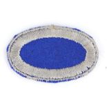 Second World War U.S. Jump wing backing oval to the 517th Parachute Infantry Regiment, embroidered