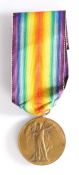 First World War Victory Medal (126585. DVR. E. LEECH.  R.A.)