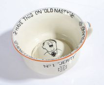 Fieldings Crown Devon Second World War novelty musical chamber pot, printed to the base of the