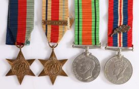 Second World War group of medals, 1939-1945 Star, Africa Star with clasp '1st Army', Defence