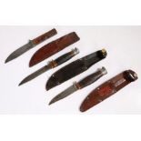 Vintage William Rodgers sheaf knife, maker name and 'I Cut My Way' to ricasso, blade 11.5 cm,