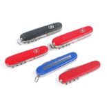 Selection of Swiss Army Knives (5)