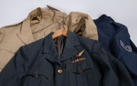 Second World War period Royal Air Force Officers tunic, Kings crown buttons, Pilot Officers rank