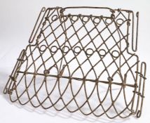 19th Century grate guard, mesh fronted with swivel supports, 39cm wide
