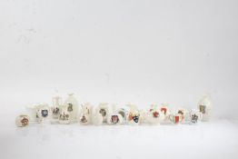 Collection of various porcelain crested china ornaments (qty)