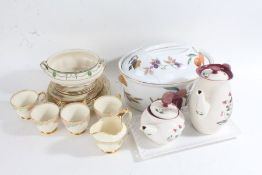 Mixed ceramics, to include Grosvenor tea ware, Royal Worcester Evesham tureen and dish, quantity