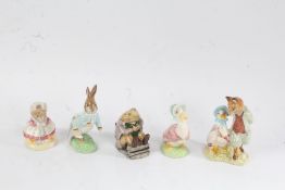 Five Royal Albert Beatrix Potter figurines (5)