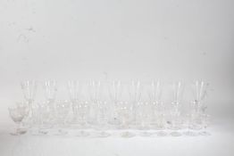Collection of Stuart glassware, to include champagne, wine and other glasses (qty)