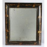 A William & Mary/Queen Anne black japanned and gilt-decorated mirror, circa1700 The rectangular
