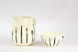 Bristol 'Long Line' Kitchen Ware jug and matching bowl (2)