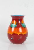 Poole pottery 'Volcano' vase, of baluster form, 21cm tall