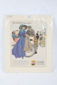 Three advertising prints, A Guinness Page for Coronation Year (1953) 21cm x 31cm, A Hamper of